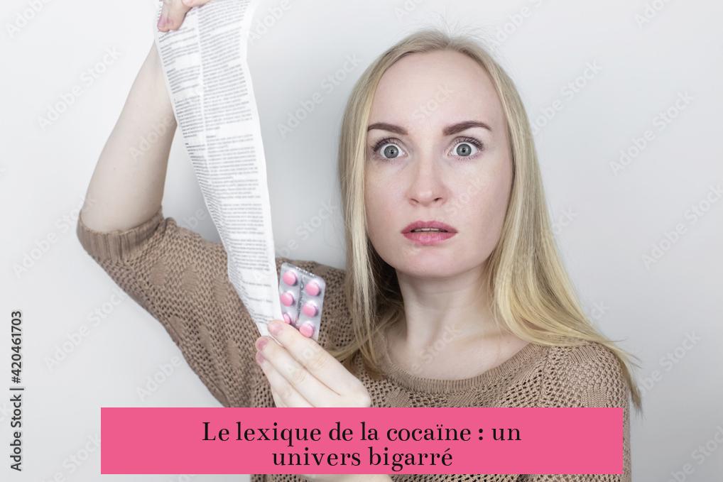 Le lexique de la cocaïne : un univers bigarré