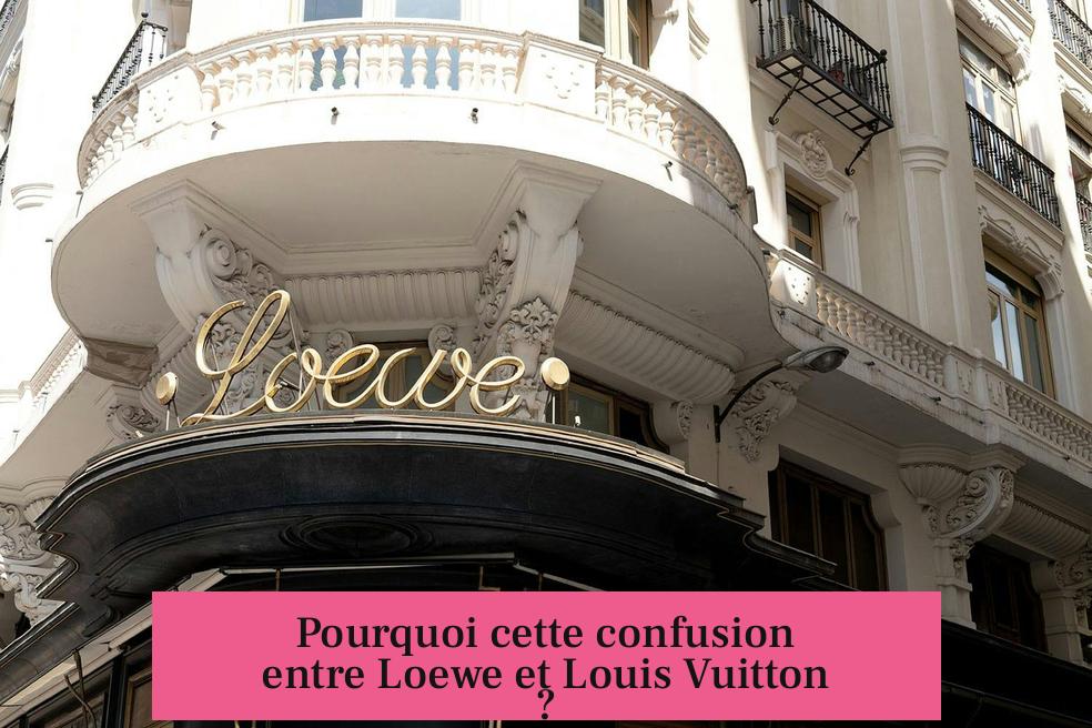 Pourquoi cette confusion entre Loewe et Louis Vuitton ?