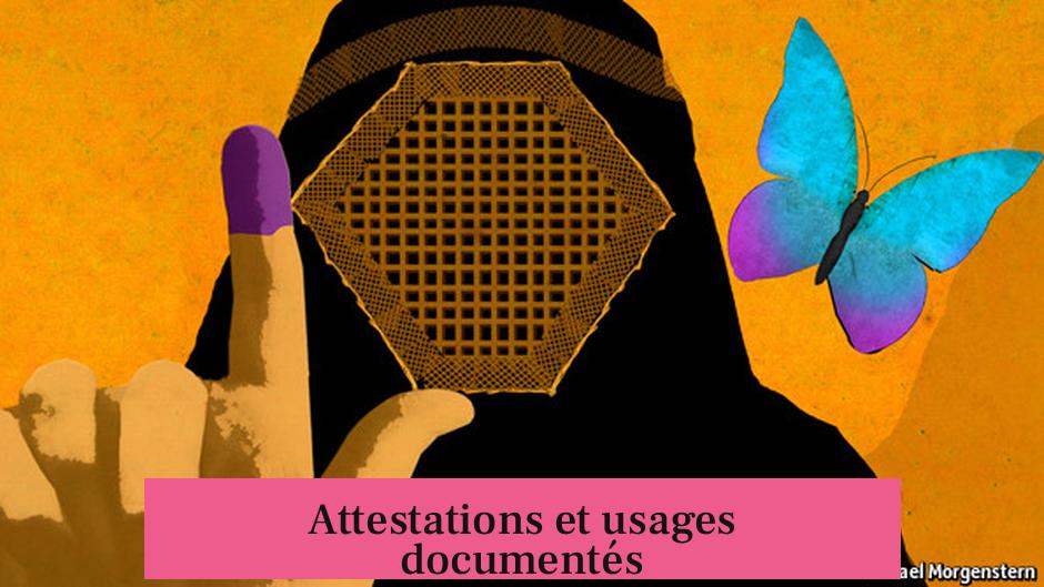 Attestations et usages documentés