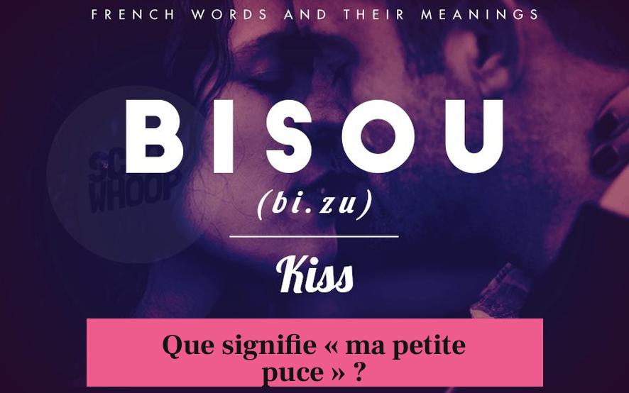 Que signifie « ma petite puce » ?