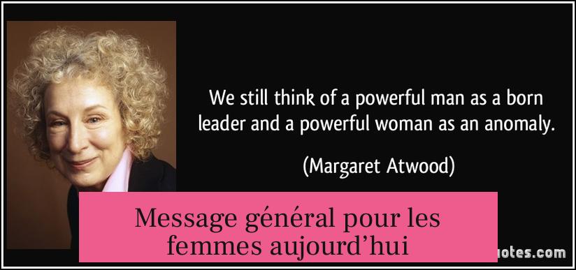 Message général pour les femmes aujourd’hui