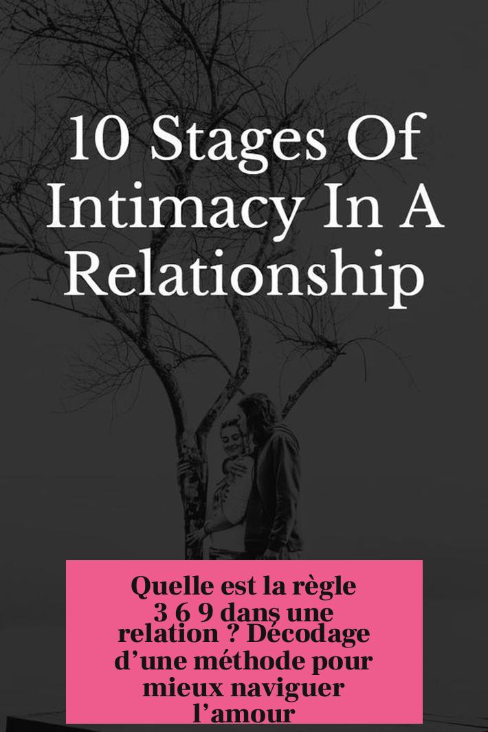 Quelle est la règle 3 6 9 dans une relation ? Décodage d’une méthode pour mieux naviguer l’amour