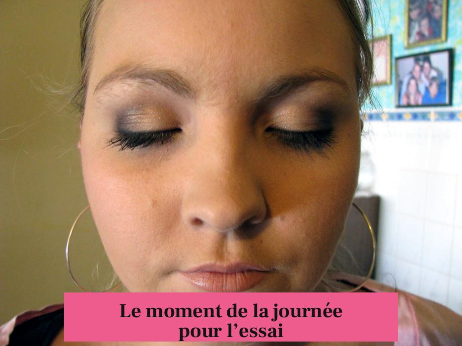 Le moment de la journée pour l’essai