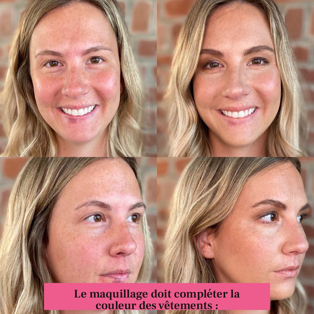 Le maquillage doit compléter la couleur des vêtements :