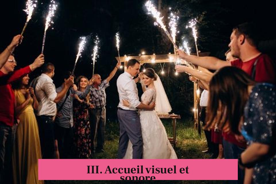 III. Accueil visuel et sonore
