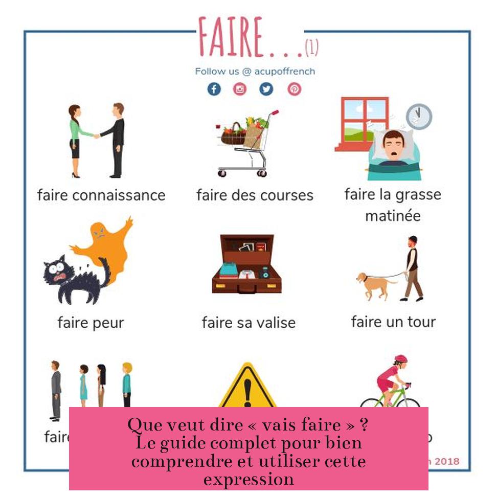 Que veut dire « vais faire » ? Le guide complet pour bien comprendre et utiliser cette expression