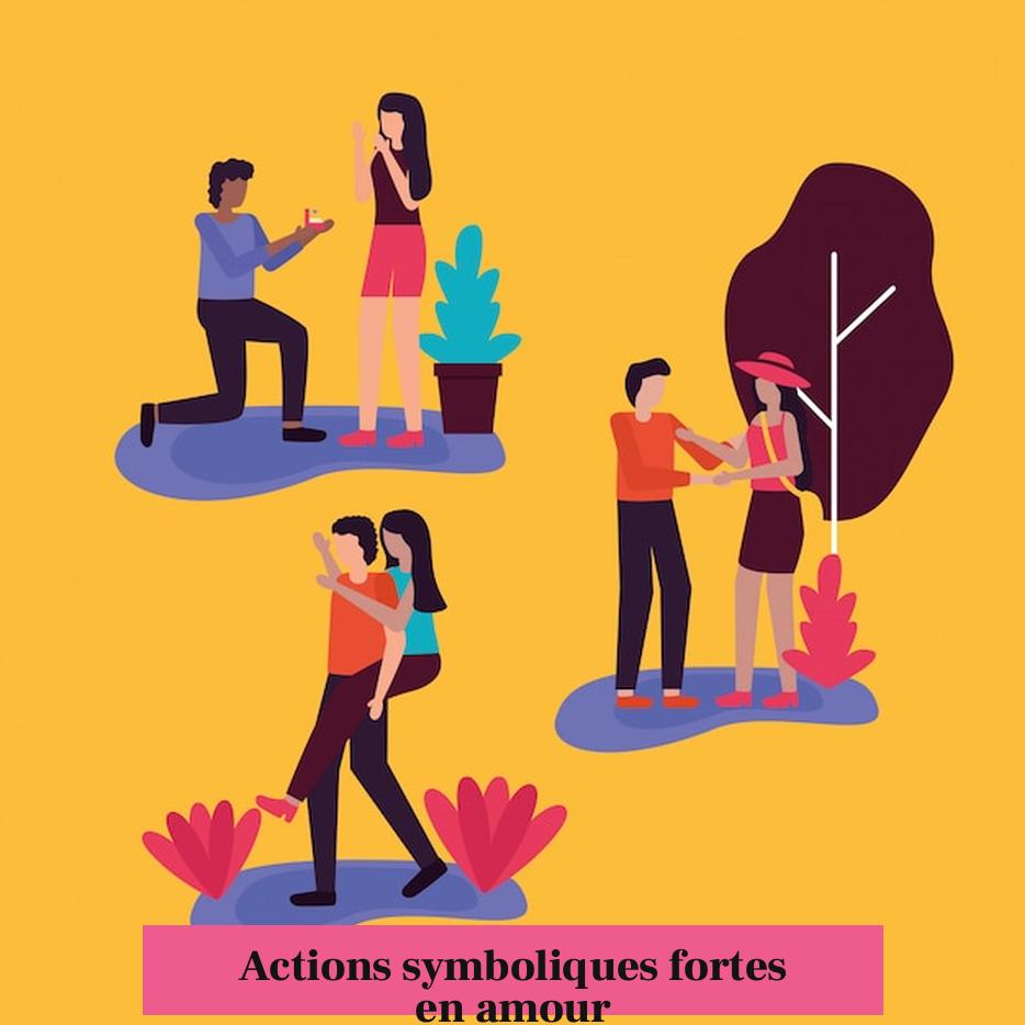 Actions symboliques fortes en amour