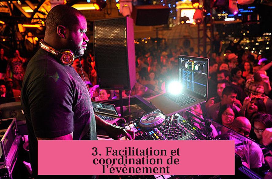 3. Facilitation et coordination de l’évènement
