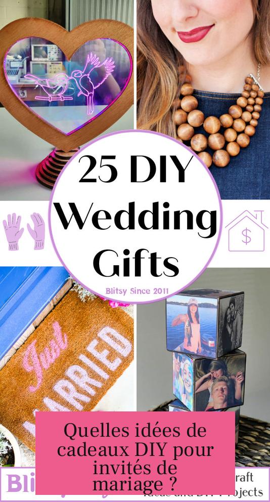 Quelles idées de cadeaux DIY pour invités de mariage ?