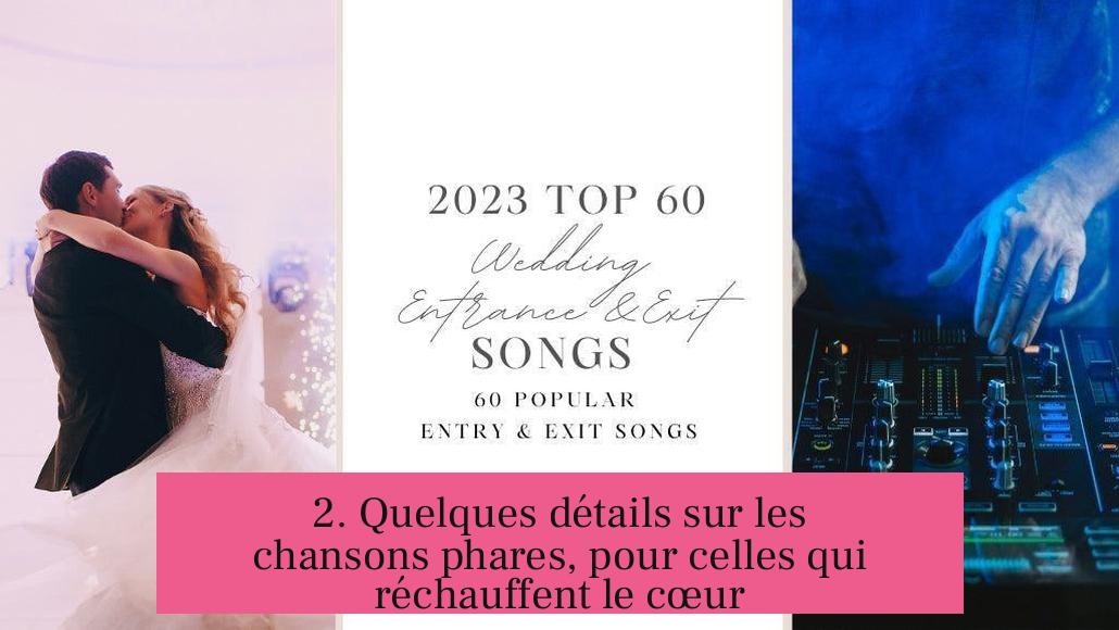 2. Quelques détails sur les chansons phares, pour celles qui réchauffent le cœur