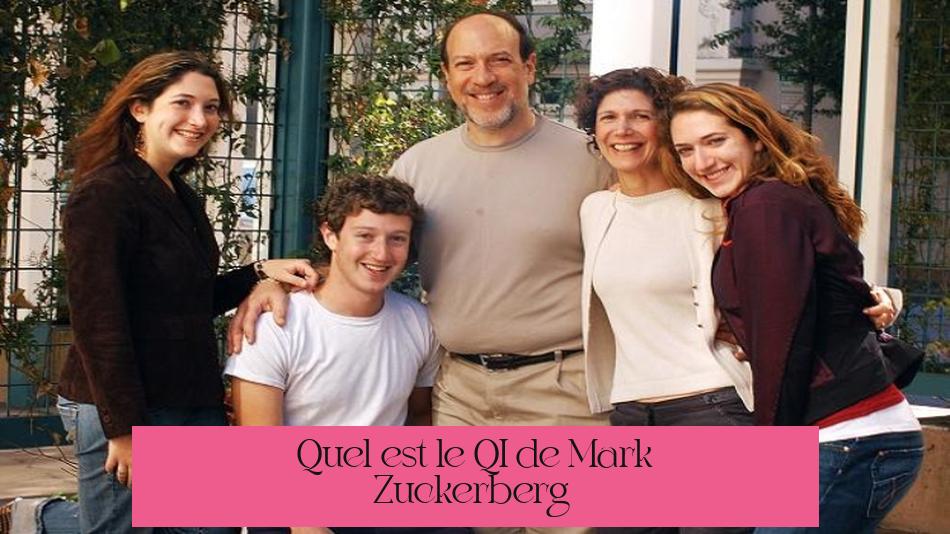 Quel est le QI de Mark Zuckerberg ?
