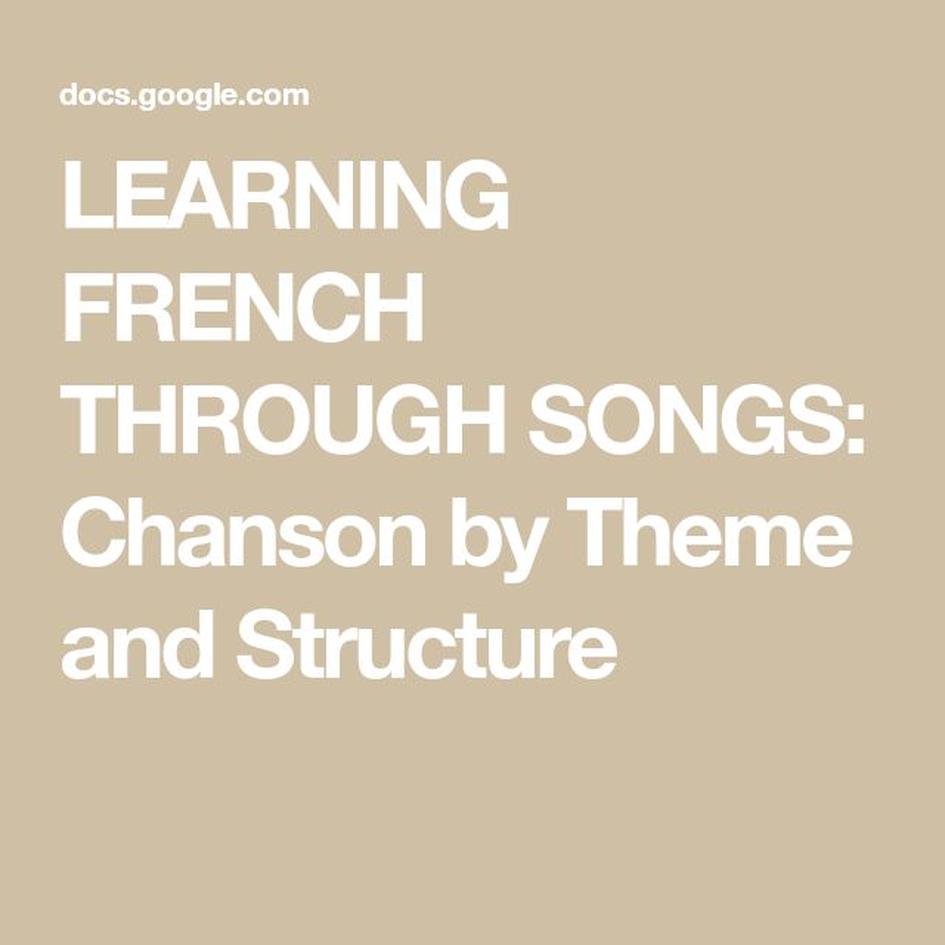 La nouvelle chanson française : fusion et évolution