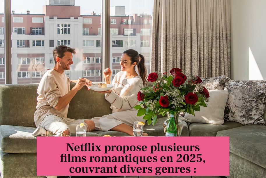 Netflix propose plusieurs films romantiques en 2025, couvrant divers genres :