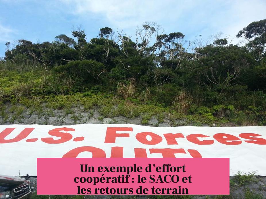 Un exemple d’effort coopératif : le SACO et les retours de terrain