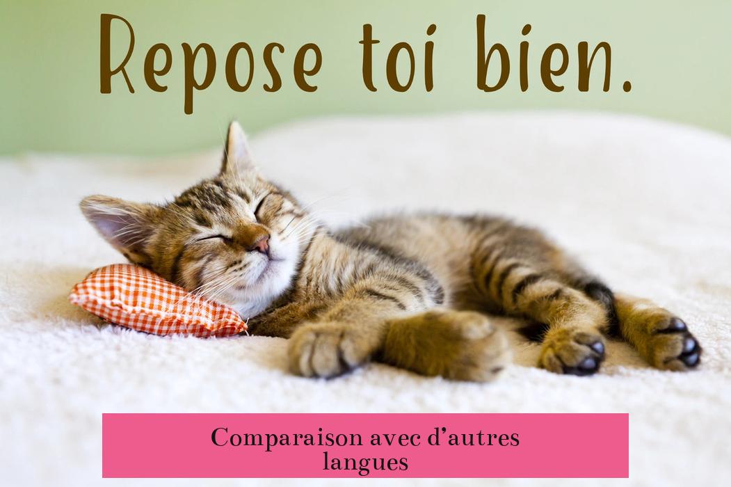 Comparaison avec d’autres langues