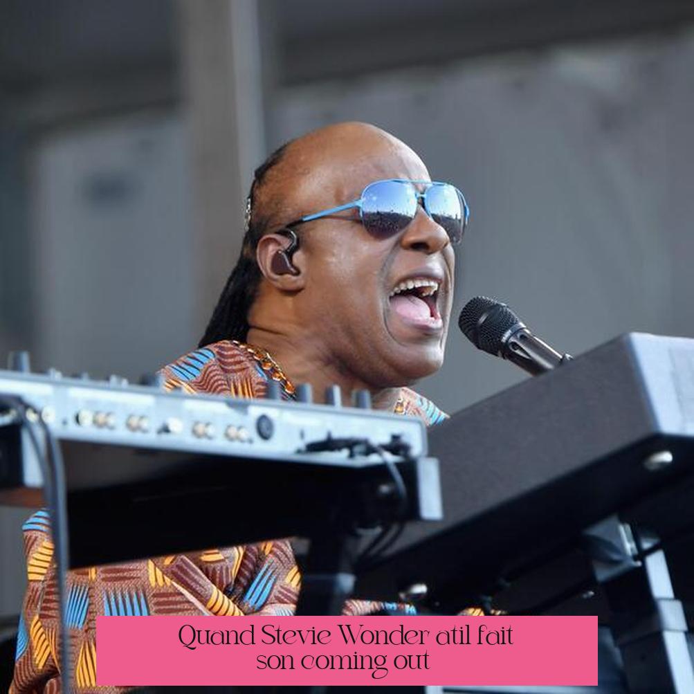 Quand Stevie Wonder a-t-il fait son coming out ?