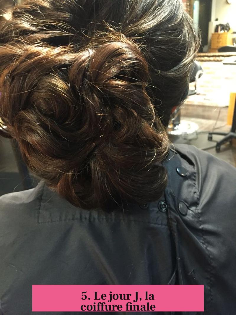 5. Le jour J, la coiffure finale