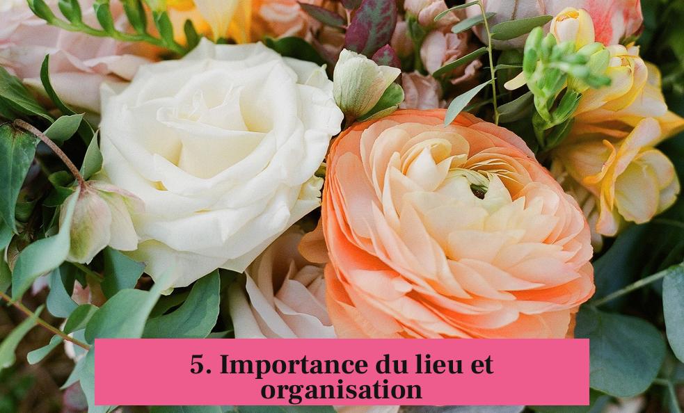 5. Importance du lieu et organisation