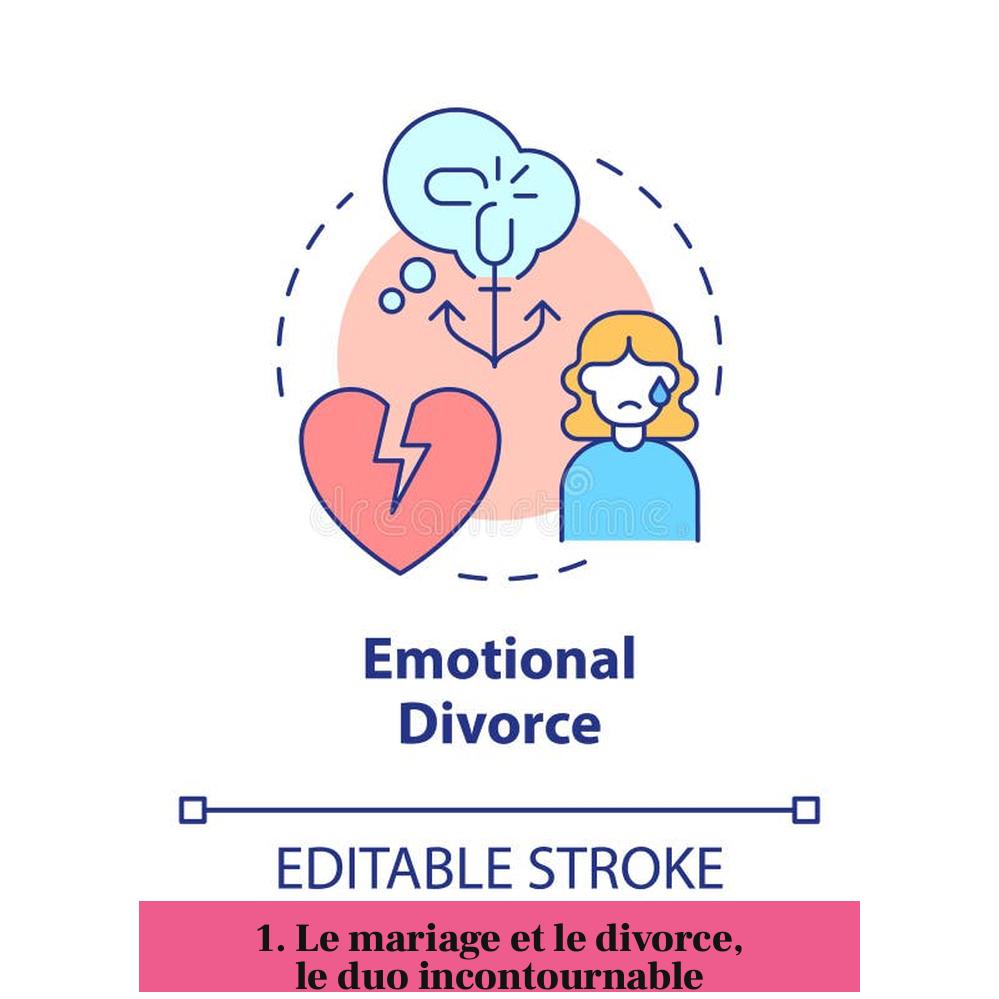 1. Le mariage et le divorce, le duo incontournable