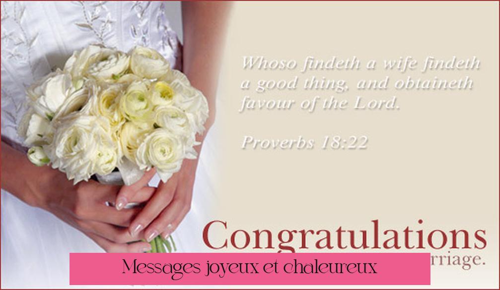Messages joyeux et chaleureux