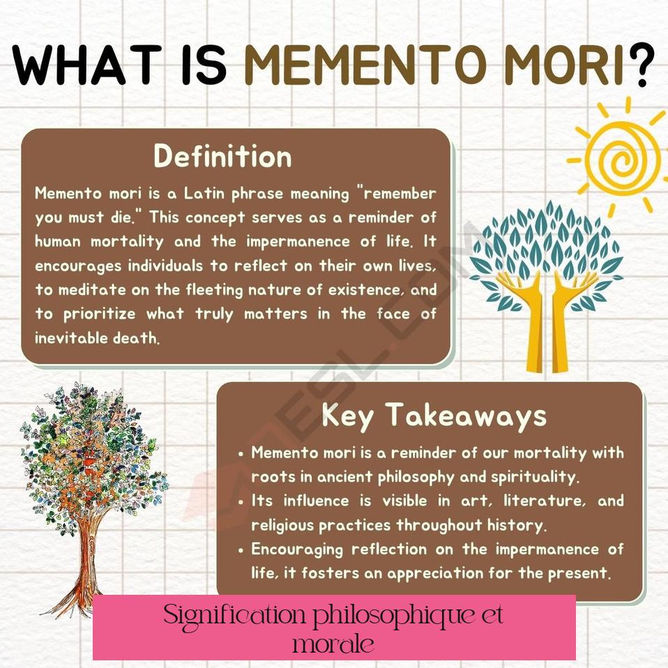 Signification philosophique et morale