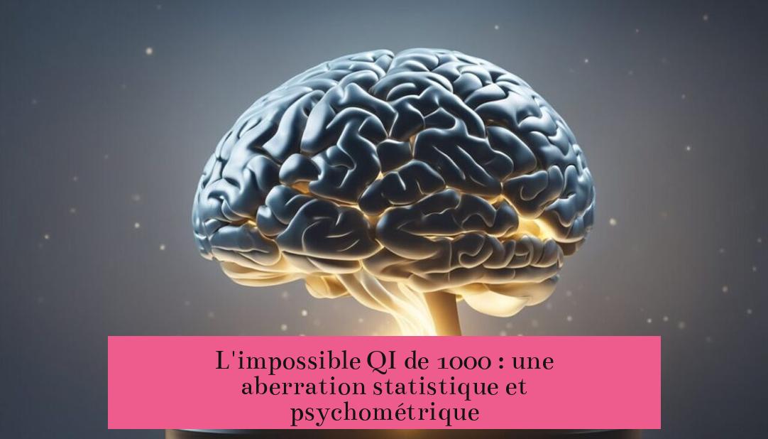 L'impossible QI de 1000 : une aberration statistique et psychométrique