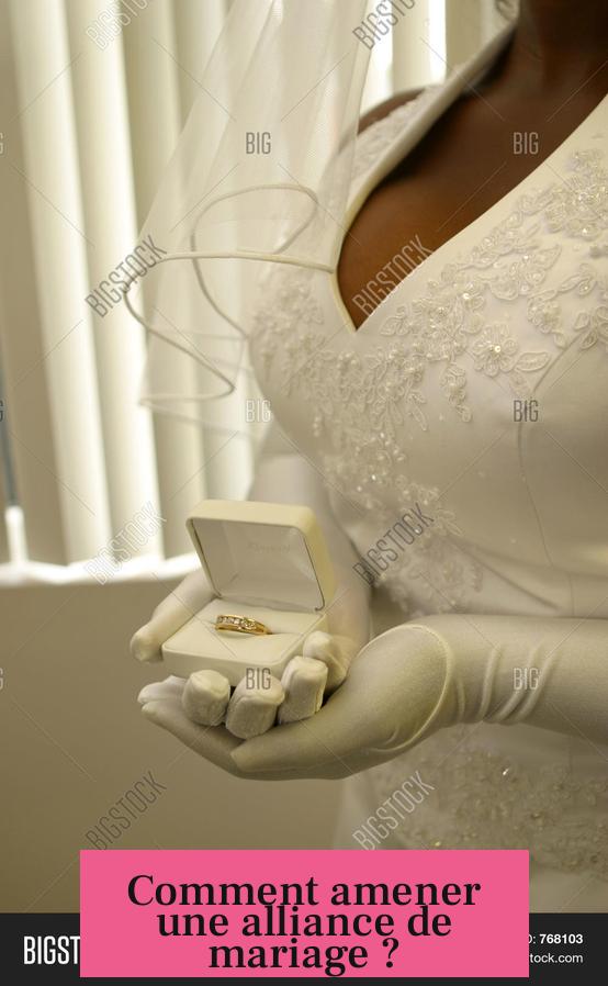 Comment amener une alliance de mariage ?