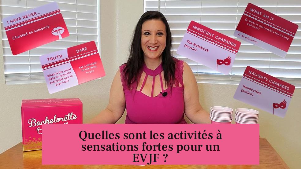 Quelles sont les activités à sensations fortes pour un EVJF ?