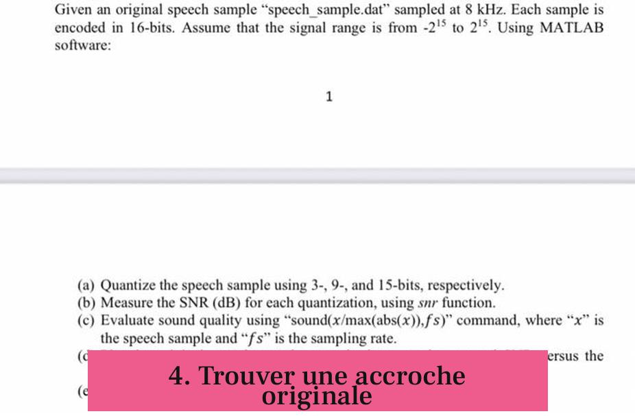 4. Trouver une accroche originale