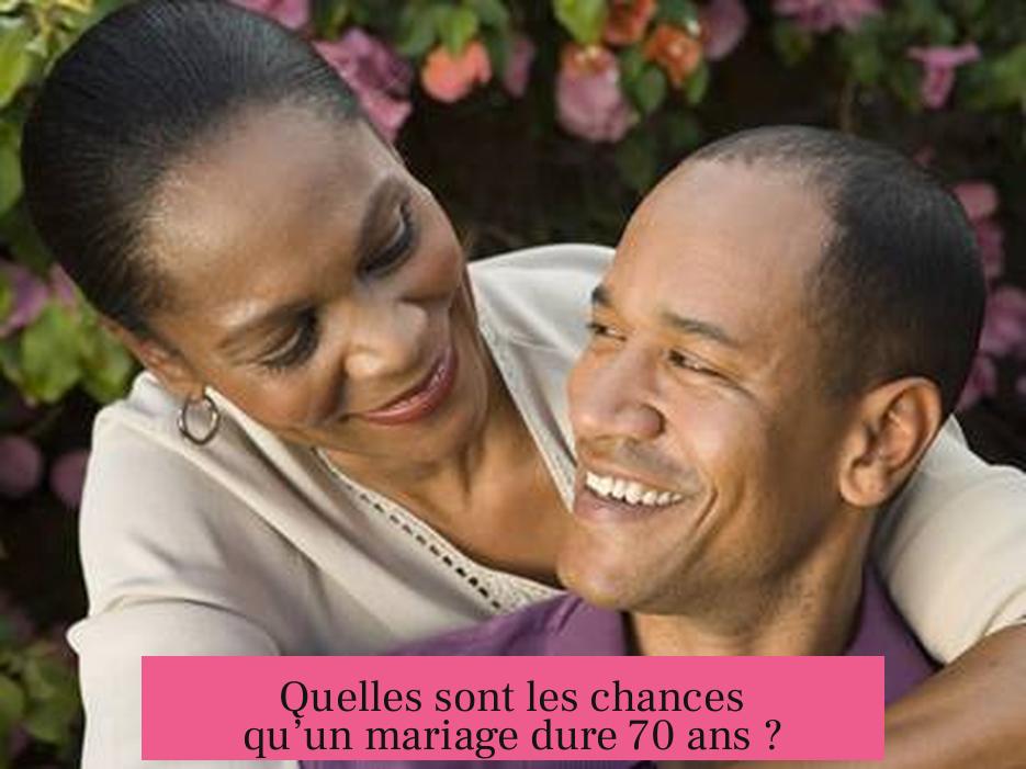 Quelles sont les chances qu’un mariage dure 70 ans ?
