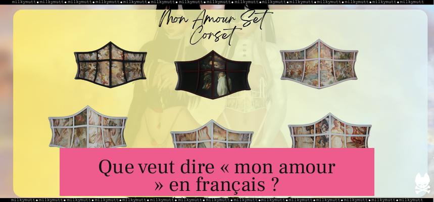 Que veut dire « mon amour » en français ?
