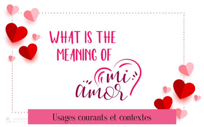 Usages courants et contextes
