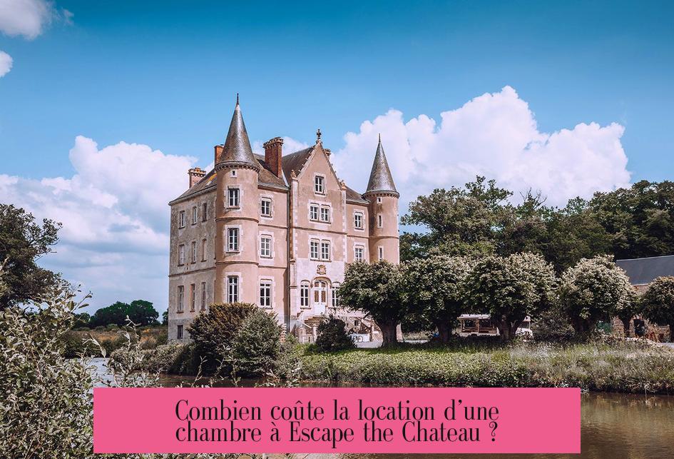 Combien coûte la location d’une chambre à Escape the Chateau ?