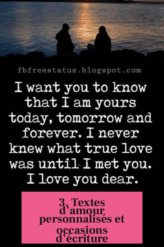 3. Textes d’amour personnalisés et occasions d’écriture