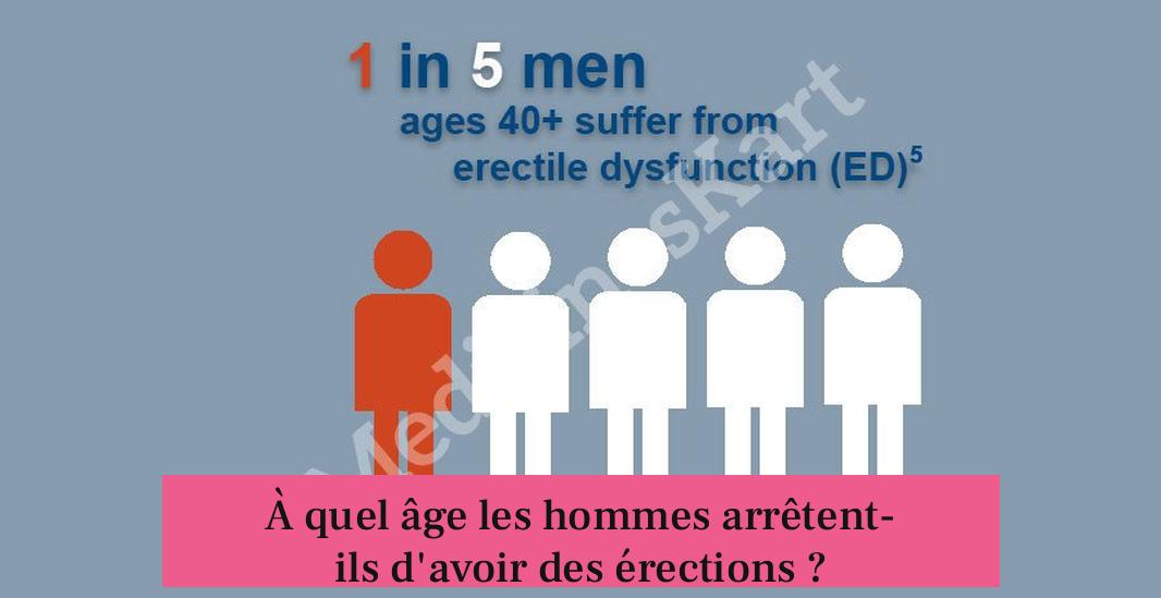 À quel âge les hommes arrêtent-ils d'avoir des érections ?