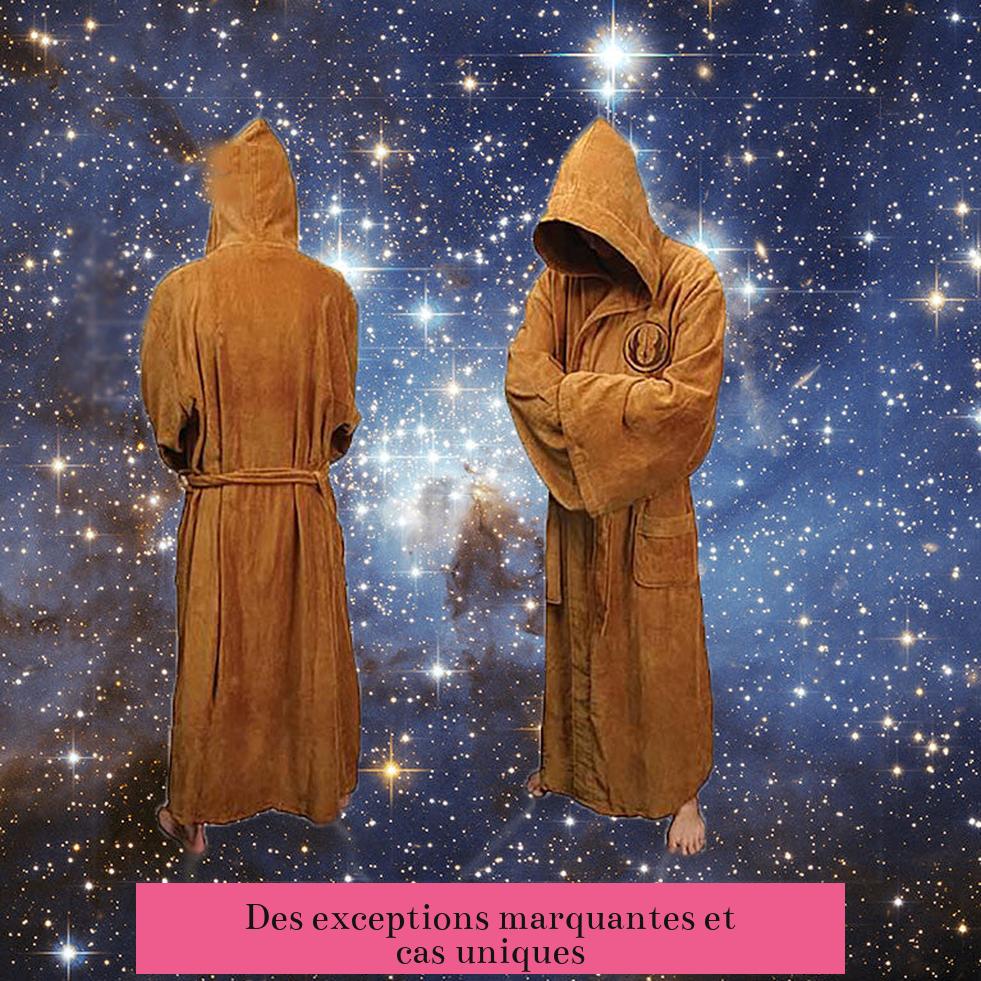 Des exceptions marquantes et cas uniques