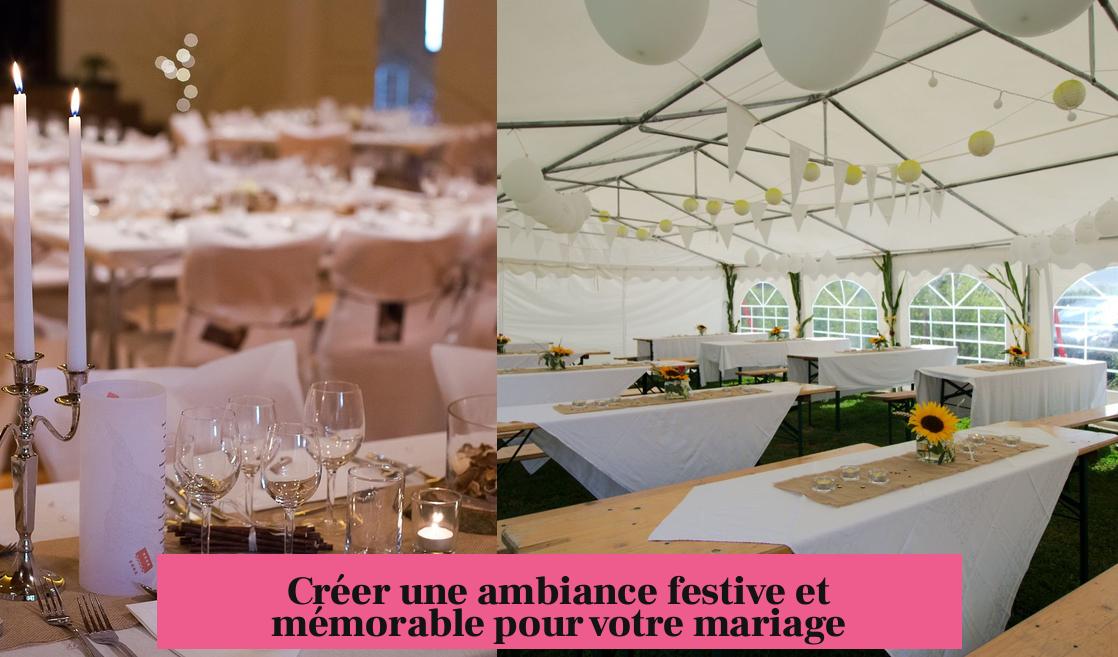Créer une ambiance festive et mémorable pour votre mariage