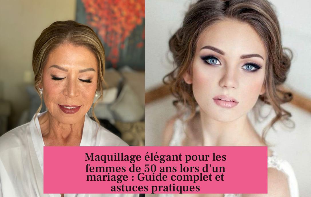 Maquillage élégant pour les femmes de 50 ans lors d'un mariage : Guide complet et astuces pratiques