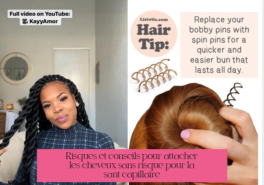Risques et conseils pour attacher les cheveux sans risque pour la santé capillaire
