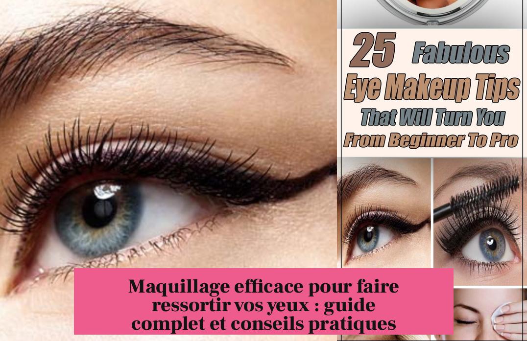 Maquillage efficace pour faire ressortir vos yeux : guide complet et conseils pratiques