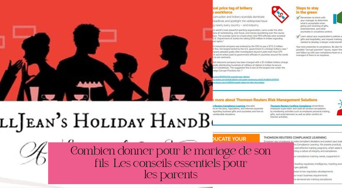Combien donner pour le mariage de son fils ? Les conseils essentiels pour les parents