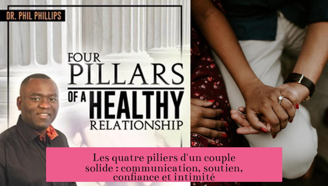 Les quatre piliers d'un couple solide : communication, soutien, confiance et intimité