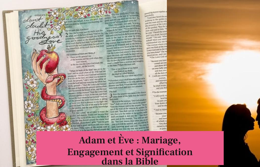 Adam et Ève : Mariage, Engagement et Signification dans la Bible