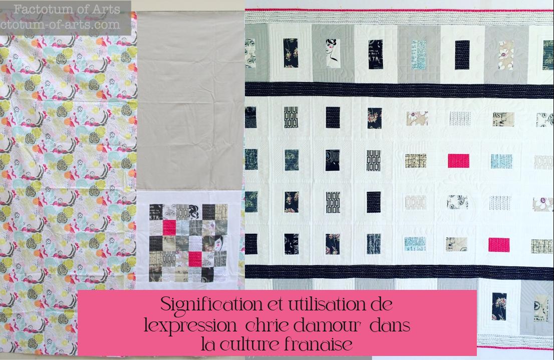 Signification et utilisation de l'expression « chérie d’amour » dans la culture française