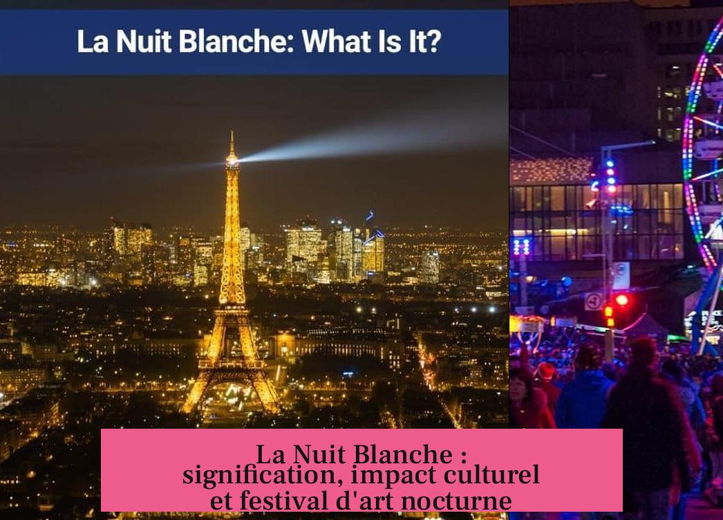 La Nuit Blanche : signification, impact culturel et festival d'art nocturne