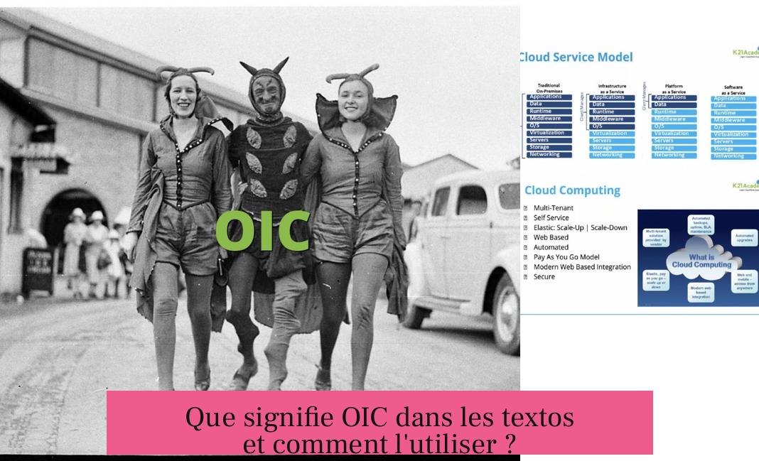 Que signifie OIC dans les textos et comment l'utiliser ?