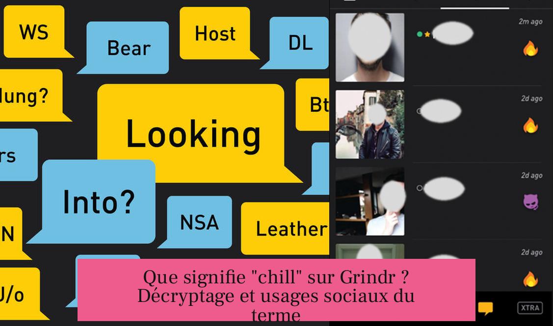 Que signifie "chill" sur Grindr ? Décryptage et usages sociaux du terme
