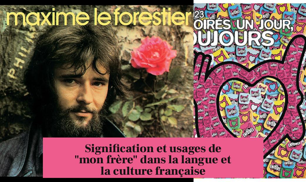 Signification et usages de "mon frère" dans la langue et la culture française
