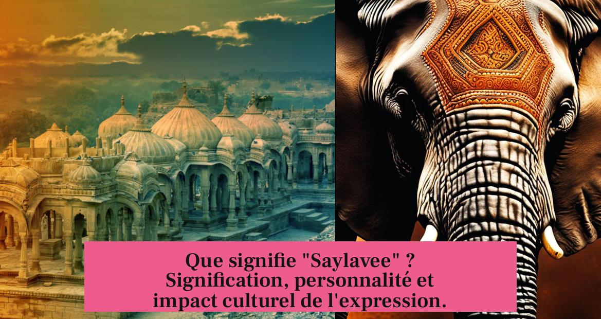Que signifie "Saylavee" ? Signification, personnalité et impact culturel de l'expression.