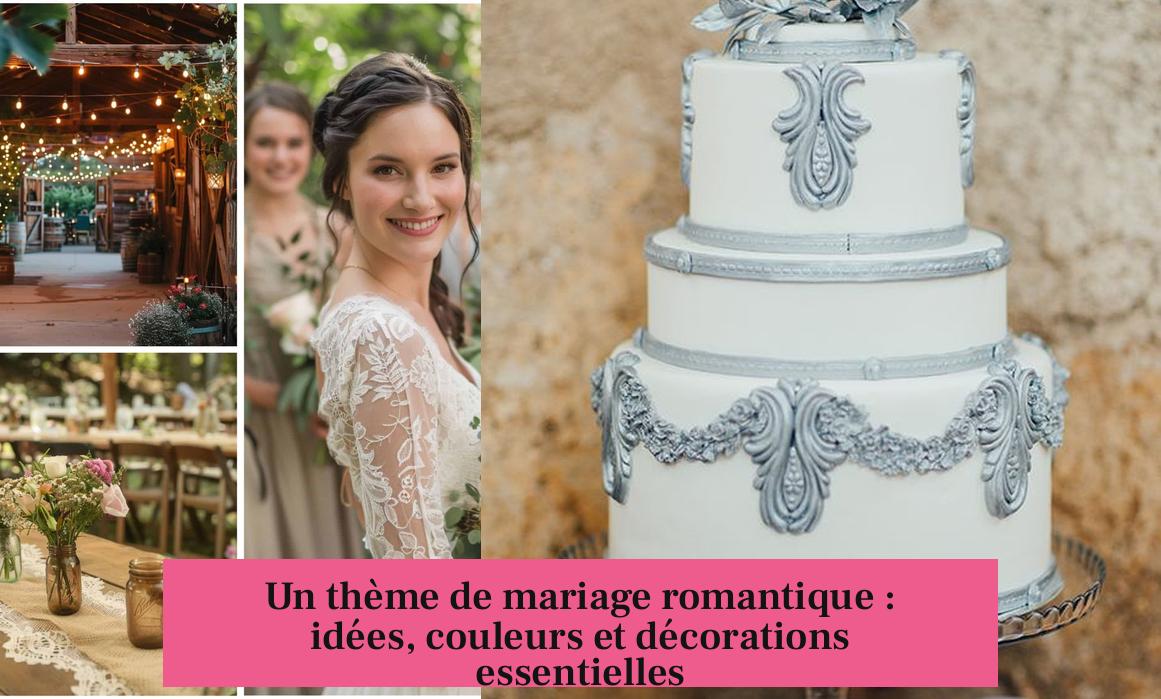 Un thème de mariage romantique : idées, couleurs et décorations essentielles